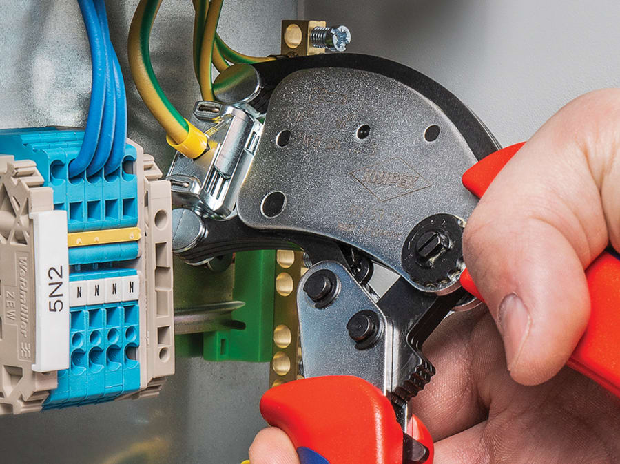 Knipex 975318SB Self-Adjusting Crimping Pliers 200mm