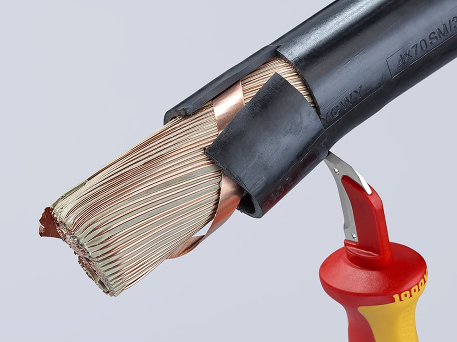 Knipex 9855 VDE Stripping Knife 180mm