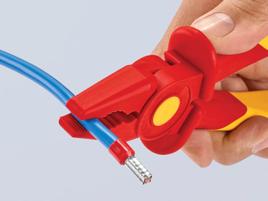 Knipex 986201 180mm Flat Nose Plastic Insulated Pliers