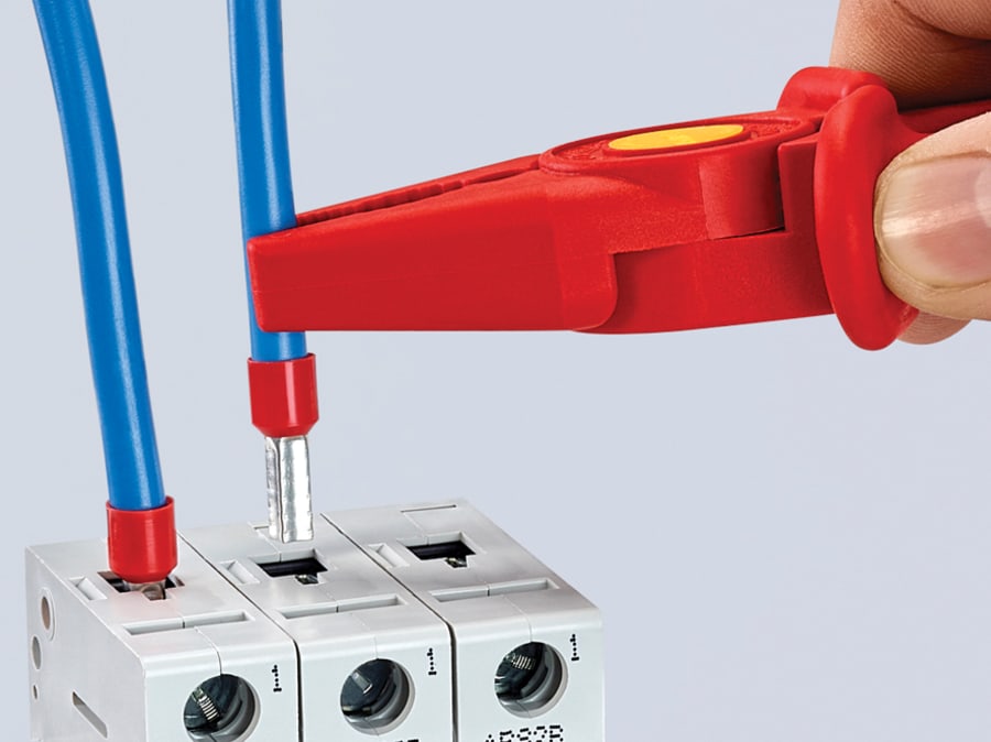 Knipex 986201 180mm Flat Nose Plastic Insulated Pliers