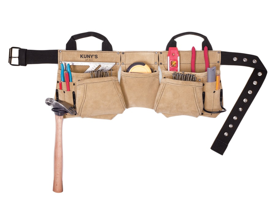 Kuny's AP622A Carpenter's Apron Split Grain Leather