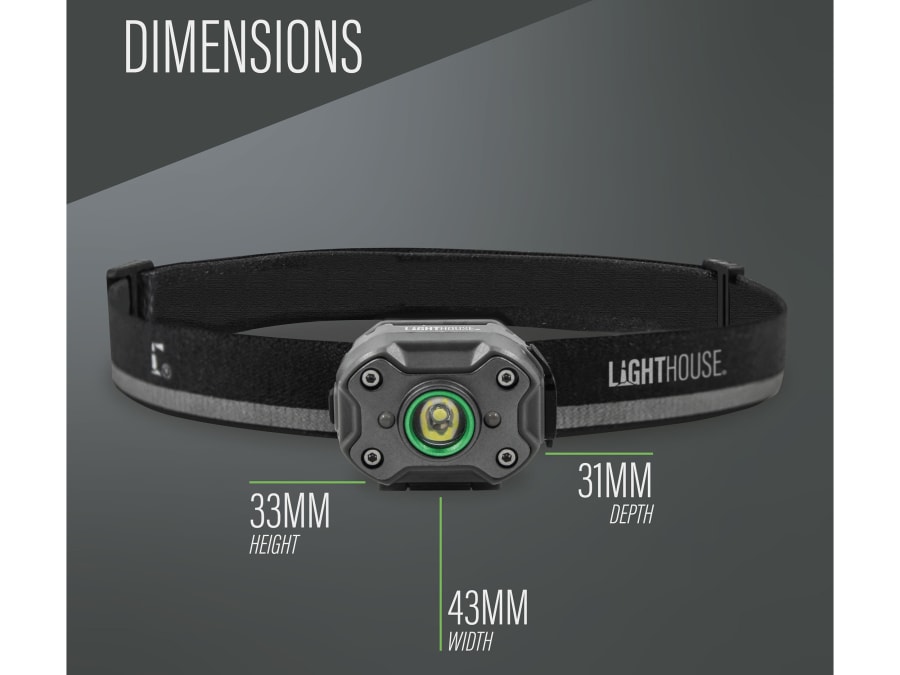 Lighthouse Rechargeable Mini LED Headlight 400 Lumens