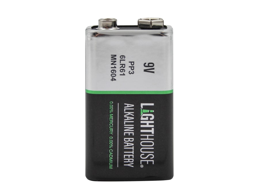 Lighthouse 6LR61 9V Alkaline Battery