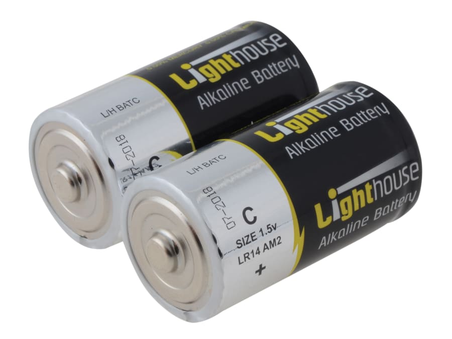 Lighthouse LR14 Alkaline Batteries 6200mAh (Pack 2)