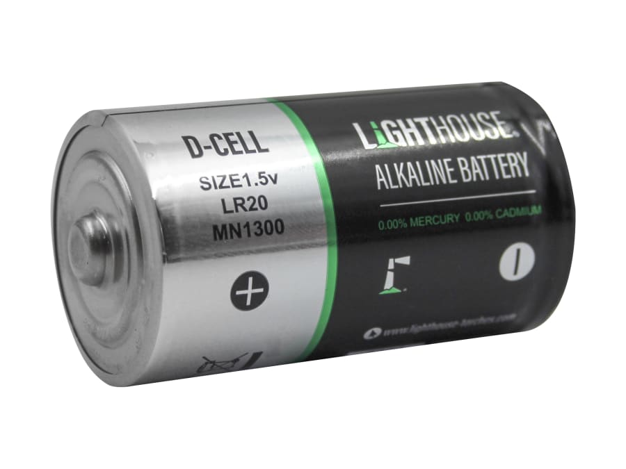 Lighthouse LR20 Alkaline Batteries (Pack 2)