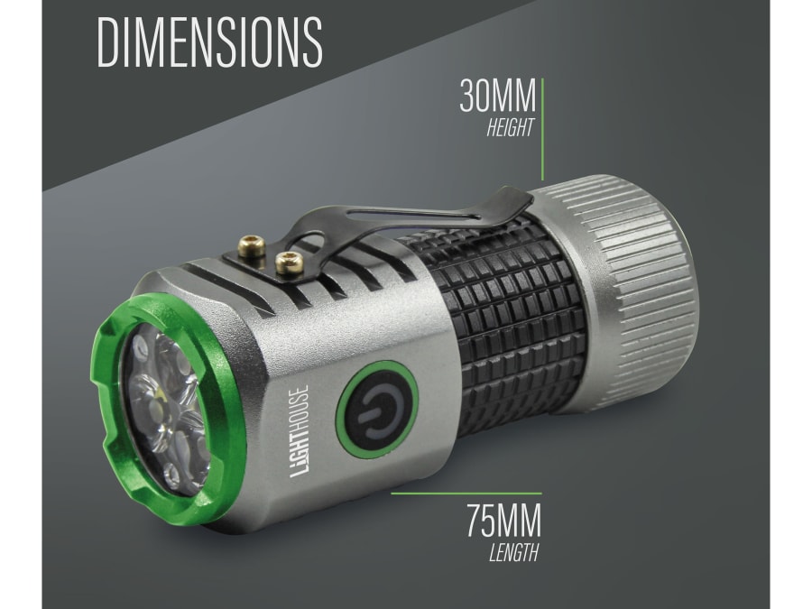 Lighthouse HLWF0547 Rechargeable LED Nano Hand Torch