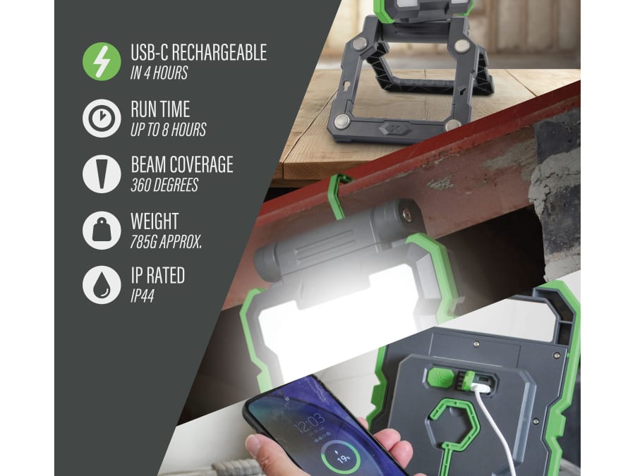 Lighthouse AST3312000LM Rechargeable Work Light 2000 Lumens