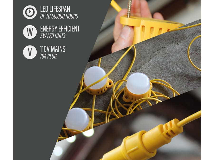 Lighthouse HI22LEDB 22M LED Festoon Lights