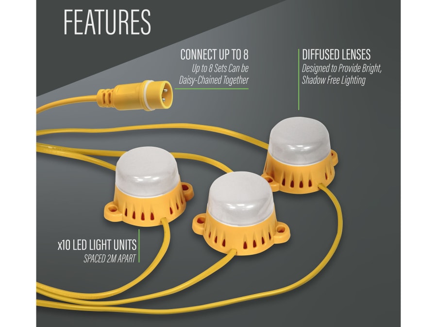Lighthouse HI22LEDB 22M LED Festoon Lights