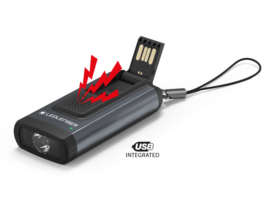 Ledlenser K6R Safety Keyring Floodlight & Alarm