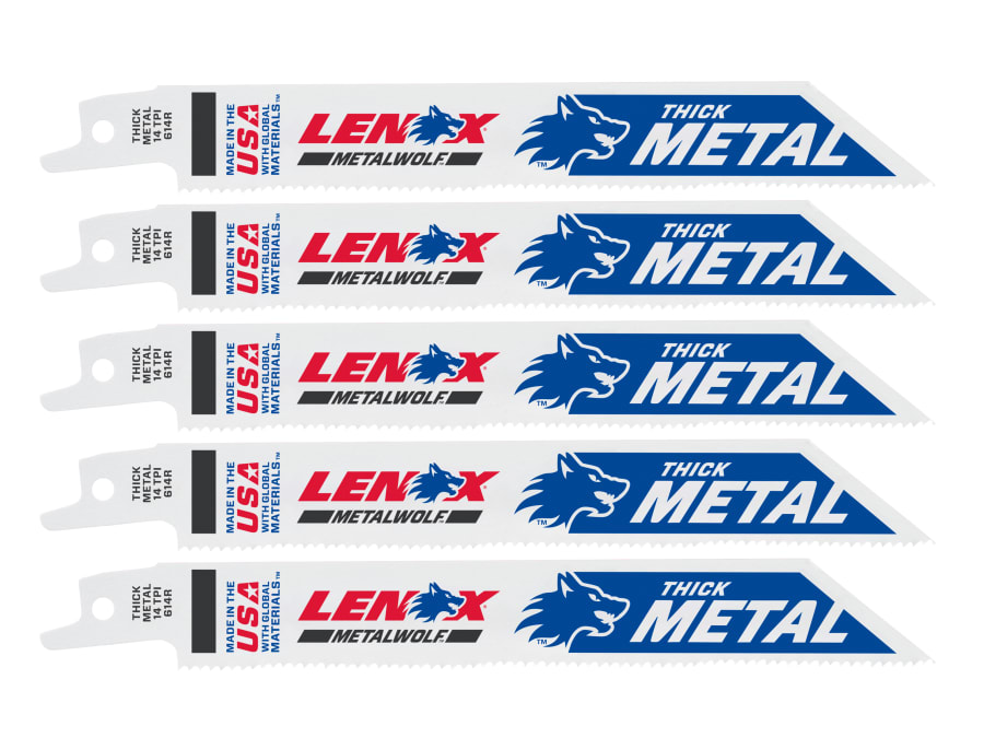 Lenox 20564614R Metal Cutting Reciprocating Saw Blade 152 x 19 x 0.9mm 14 TPI