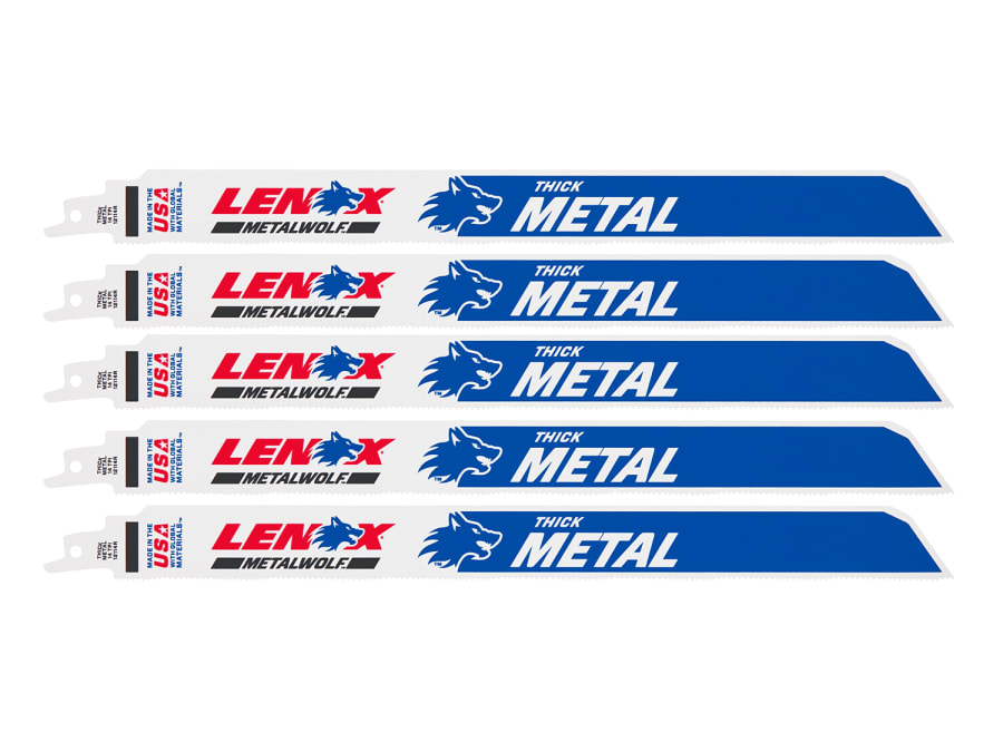 Lenox 2018412114R MetalWolf Wave Edge Reciprocating Saw Blade 305 × 25 × 1.07mm 14 TPI 5)