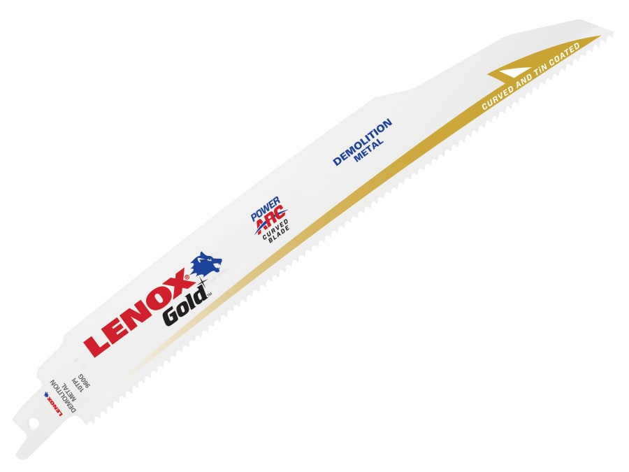 Lenox 21089960GR Power Arc Curved Demo Cutting Saw Blade 229 x 22 x 1.6mm 10 TPI (Pack 5)