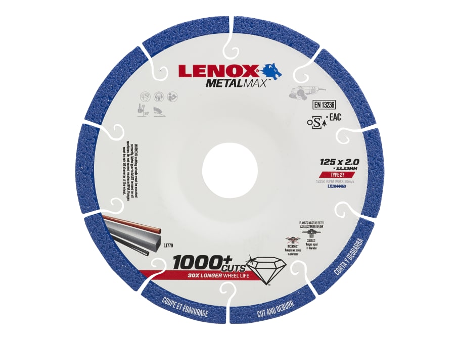 Lenox LX2044469 Metalmax Diamond Blade 125 x 2.0 x 22.23mm