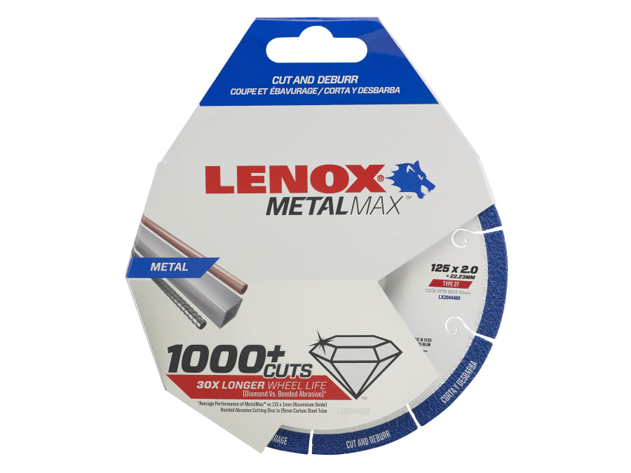 Lenox LX2044469 Metalmax Diamond Blade 125 x 2.0 x 22.23mm