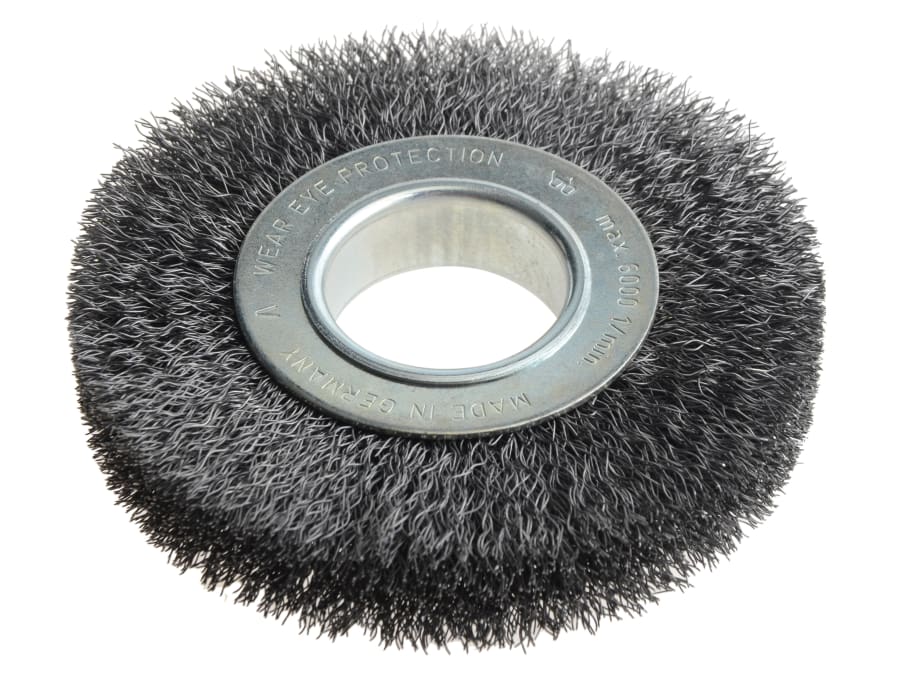 Lessmann 334162 125mm Steel Wire Wheel Brush with 20-22mm Bore