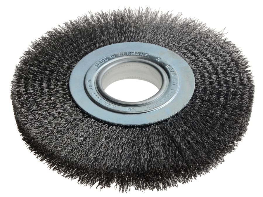 Lessmann 365172 200mm Steel Wire Wheel Brush with 24-27mm Bore