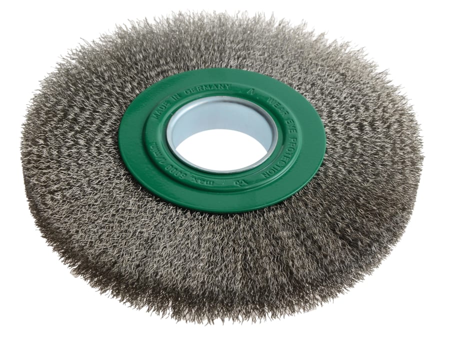 Lessmann 365362 200mm Stainless Steel Wire Wheel Brush with 50mm Bore
