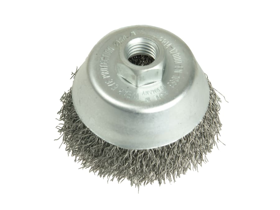 Lessmann 426177 100mm M14 Cup Brush with 0.35 Steel Wire