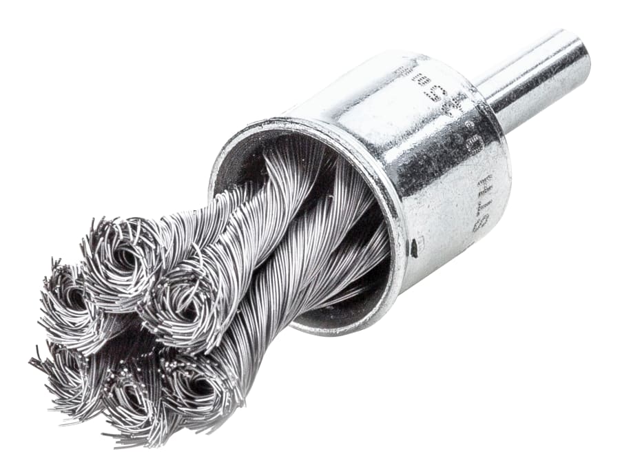 Lessmann 454278 Knot End Brush with Shank 22mm 0.35 Steel Wire