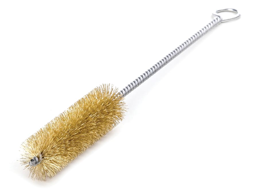 Lessmann 542703 10 × 100mm Brass Wire Cylinder Brush