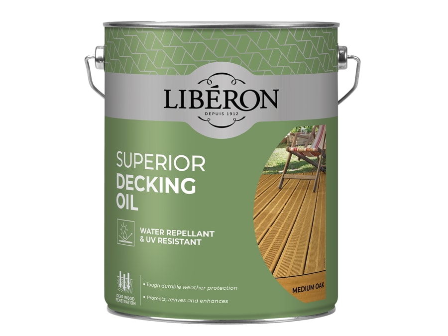 Liberon 126107 Decking Oil Medium Oak 5 Litre
