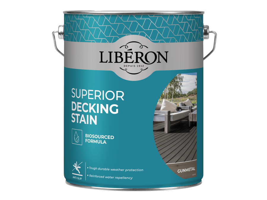 Liberon 126132 Decking Stain Gun Metal 5 Litre