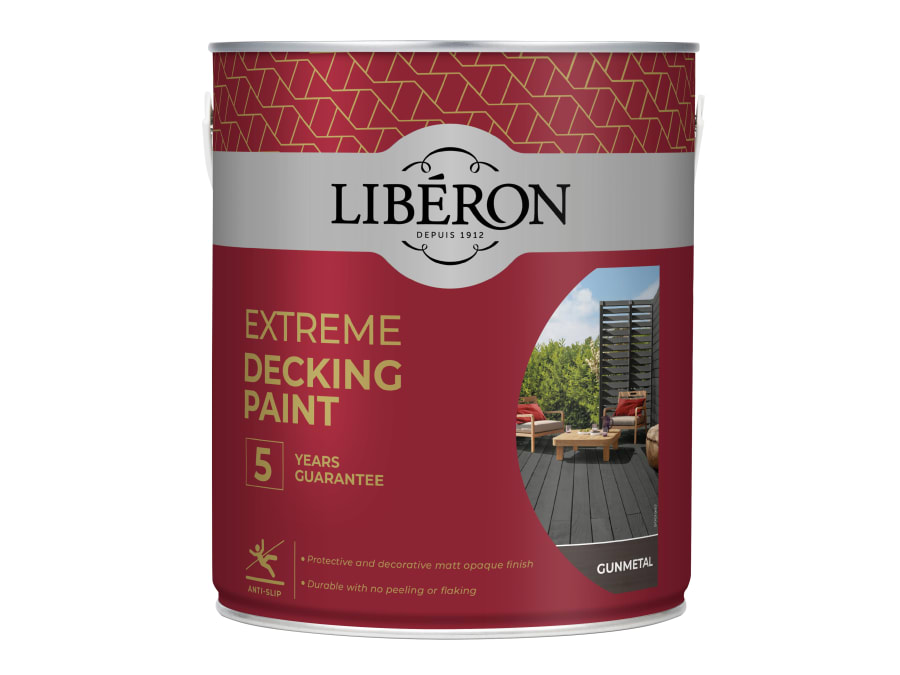 Liberon 126141 Decking Paint Gun Metal 2.5 Litre