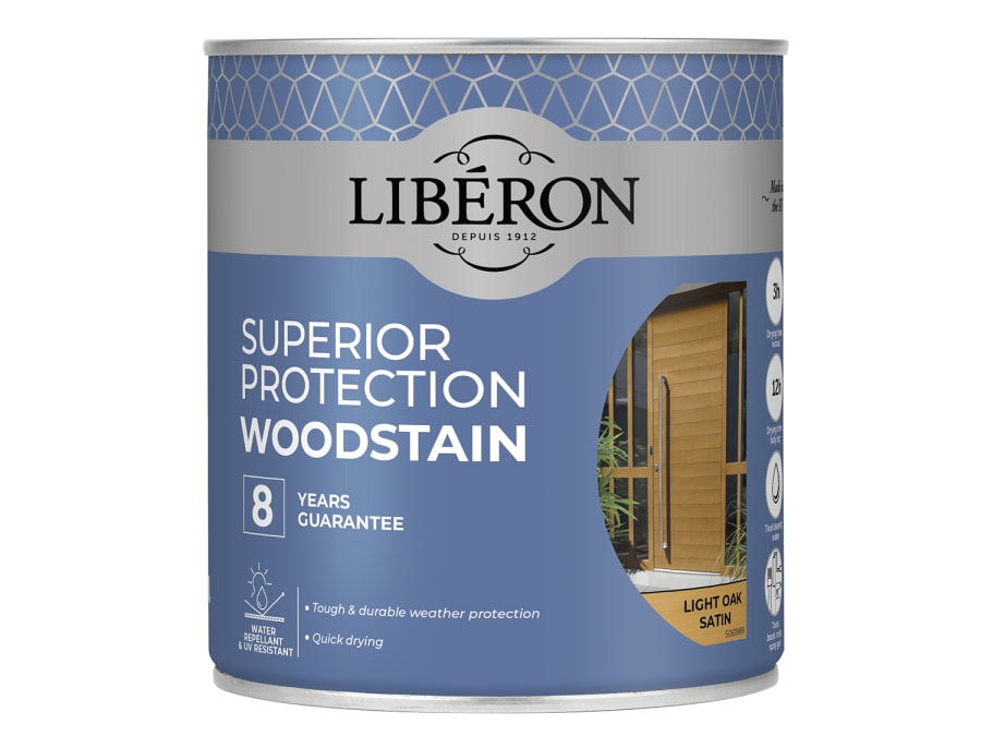 Liberon 126144 8 Year Woodstain Light Oak Satin 750ml