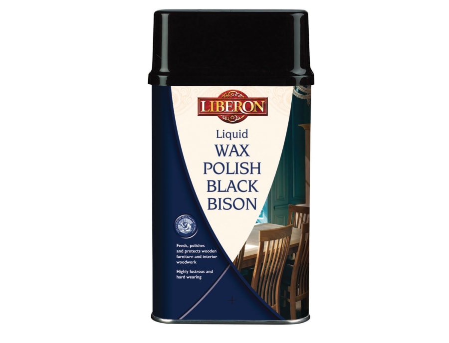 Liberon 069962 Black Bison Liquid Wax Polish Antique Pine 500ml