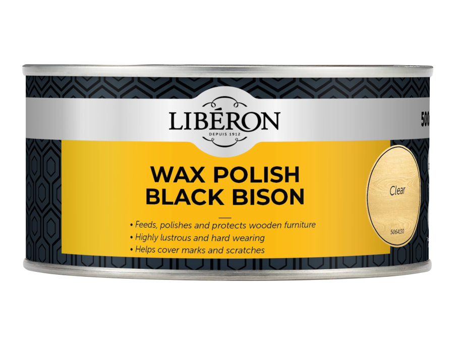Liberon 069970 Black Bison Wax Paste Clear 500ml