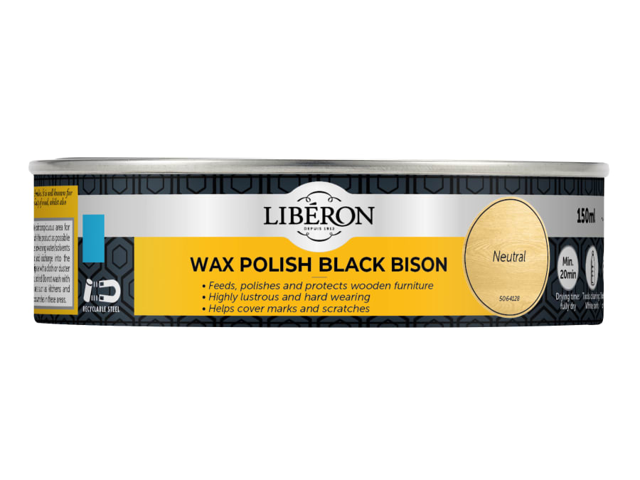 Liberon 126871 Black Bison Wax Paste Neutral 150ml