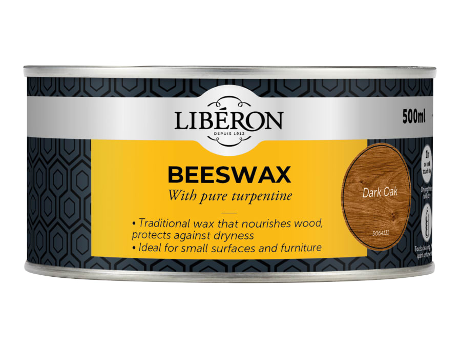 Liberon 126898 Dark Oak Beeswax Paste 500ml
