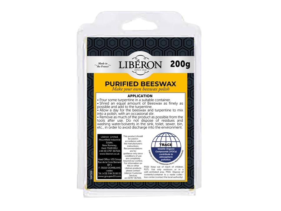 Liberon 126818 Purified Beeswax 200g