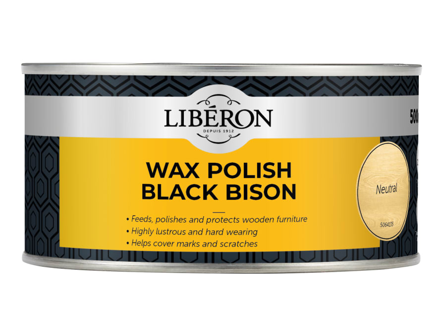 Liberon 126878 Black Bison Wax Paste Neutral 500ml