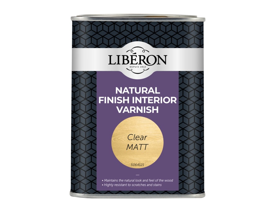 Liberon 126899 Natural Finish Interior Varnish Clear Matt 1 Litre