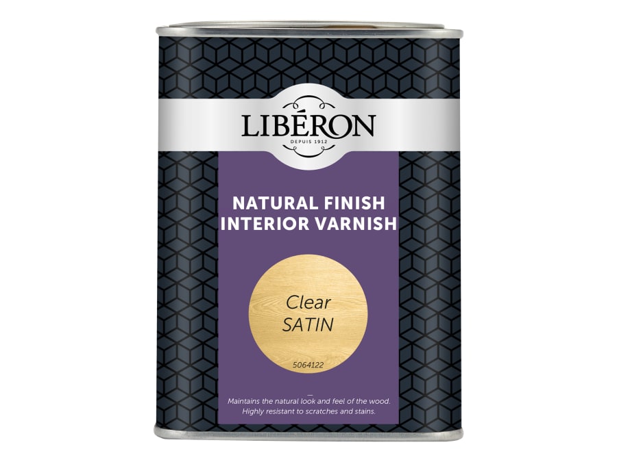 Liberon 126900 Natural Finish Interior Varnish Clear Satin 1L