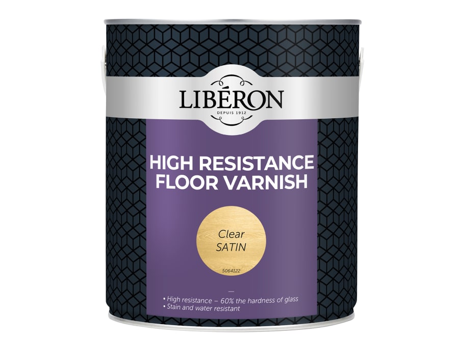 Liberon 024553 High Resistance Floor Varnish Clear Satin 2.5L