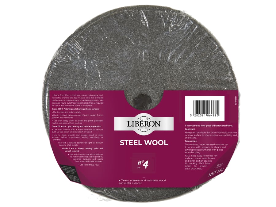 Liberon 126946 Steel Wool Grade 4 1kg