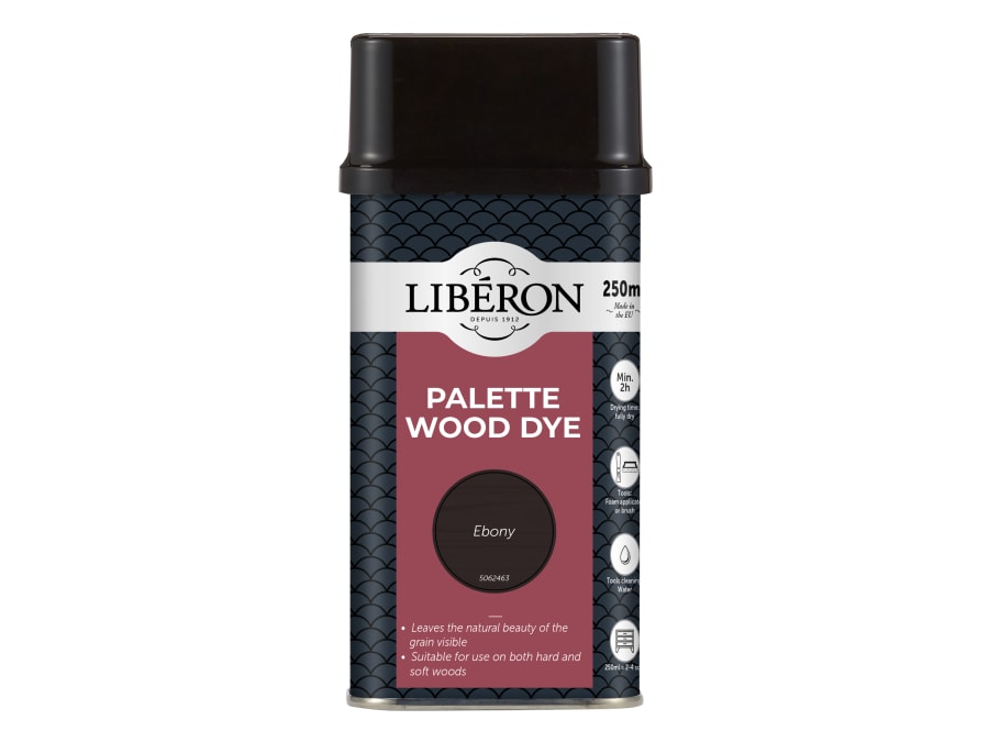 Liberon 014309 Palette Wood Dye Ebony 250ml