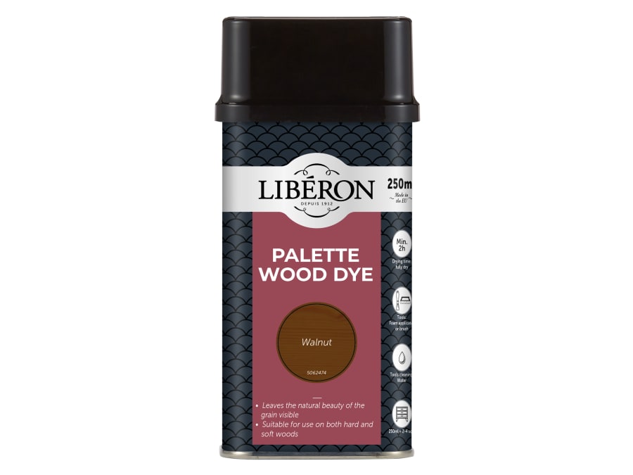Liberon 126736 Palette Wood Dye Walnut 250ml