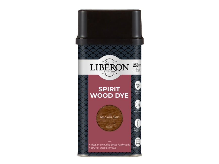Liberon 126783 Medium Oak Spirit Wood Dye 250ml