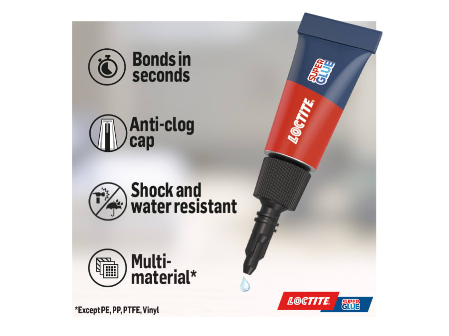 Loctite 2977850 Super Glue Original Mini Tube Trio