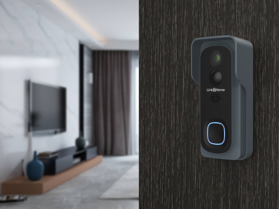 Link2home L2HBELLBATTERY Weatherproof Smart Doorbell