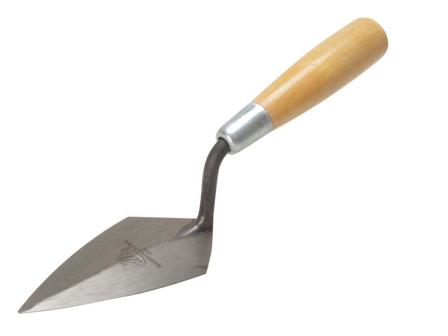 Marshalltown M455 5in Philadelphia Pattern Pointing Trowel with Wooden Handle