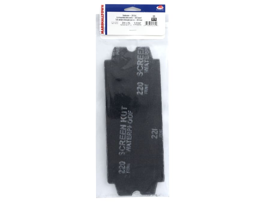 Marshalltown M935 Sanding Sheets 220 Grit Pack of 5