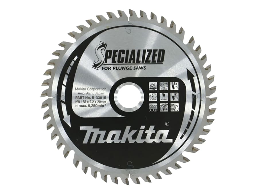 Makita B33015 165 x 20mm x 48T Blade for Plunge Saws