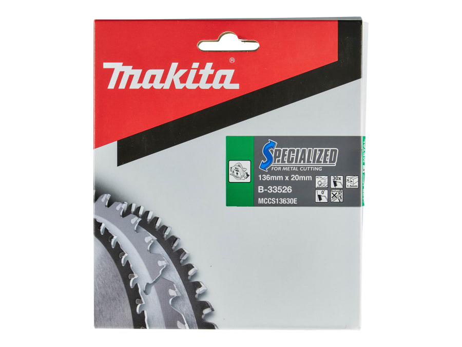 Makita B33526 136mm x 20mm x 30T Metal Cutting Saw Blade