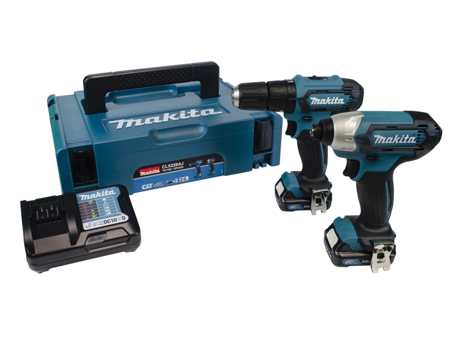 Makita CLX228AJ 12Vmax CXT Twin Pack with 2 × 2.0Ah Batteries