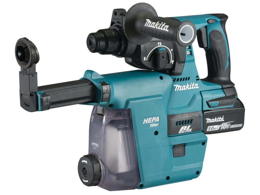 Makita DHR242RTJW 18V SDS Plus BL Hammer Drill with 2 × 5.0Ah Batteries